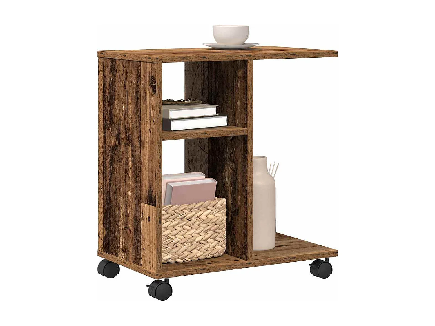 Mesa Auxiliar Madera vieja 50 x 30 x 55 cm Madera contrachapada