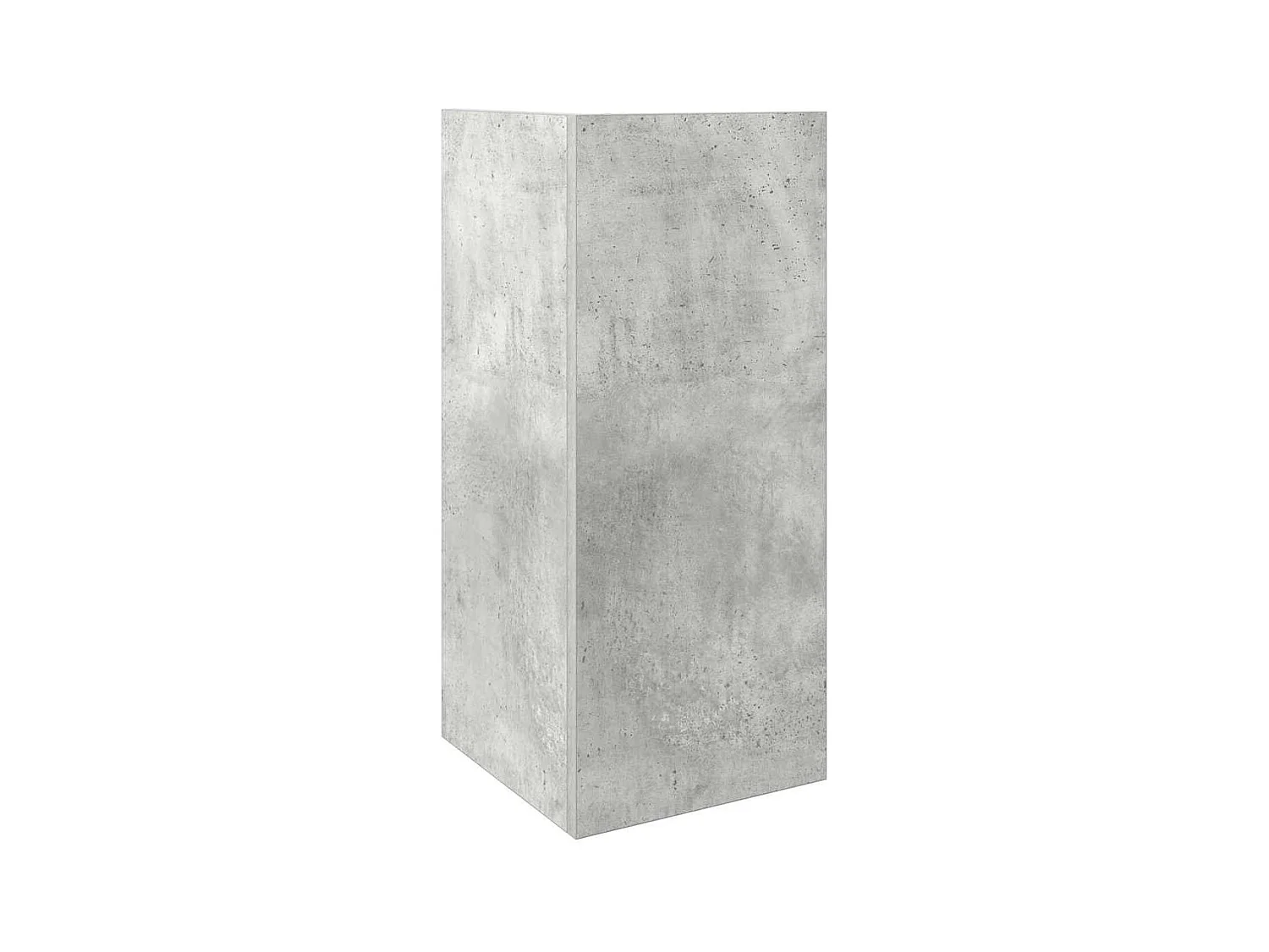 Table d'appoint avec étagère gris béton 25,5x27x60 cm