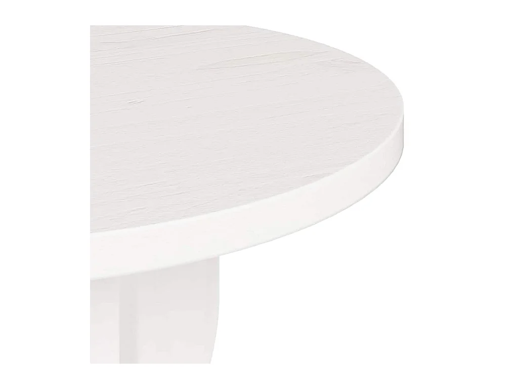 Table d'appoint Blanc 39.5 x 39.5 x 53.5 cm Bois massif en pin