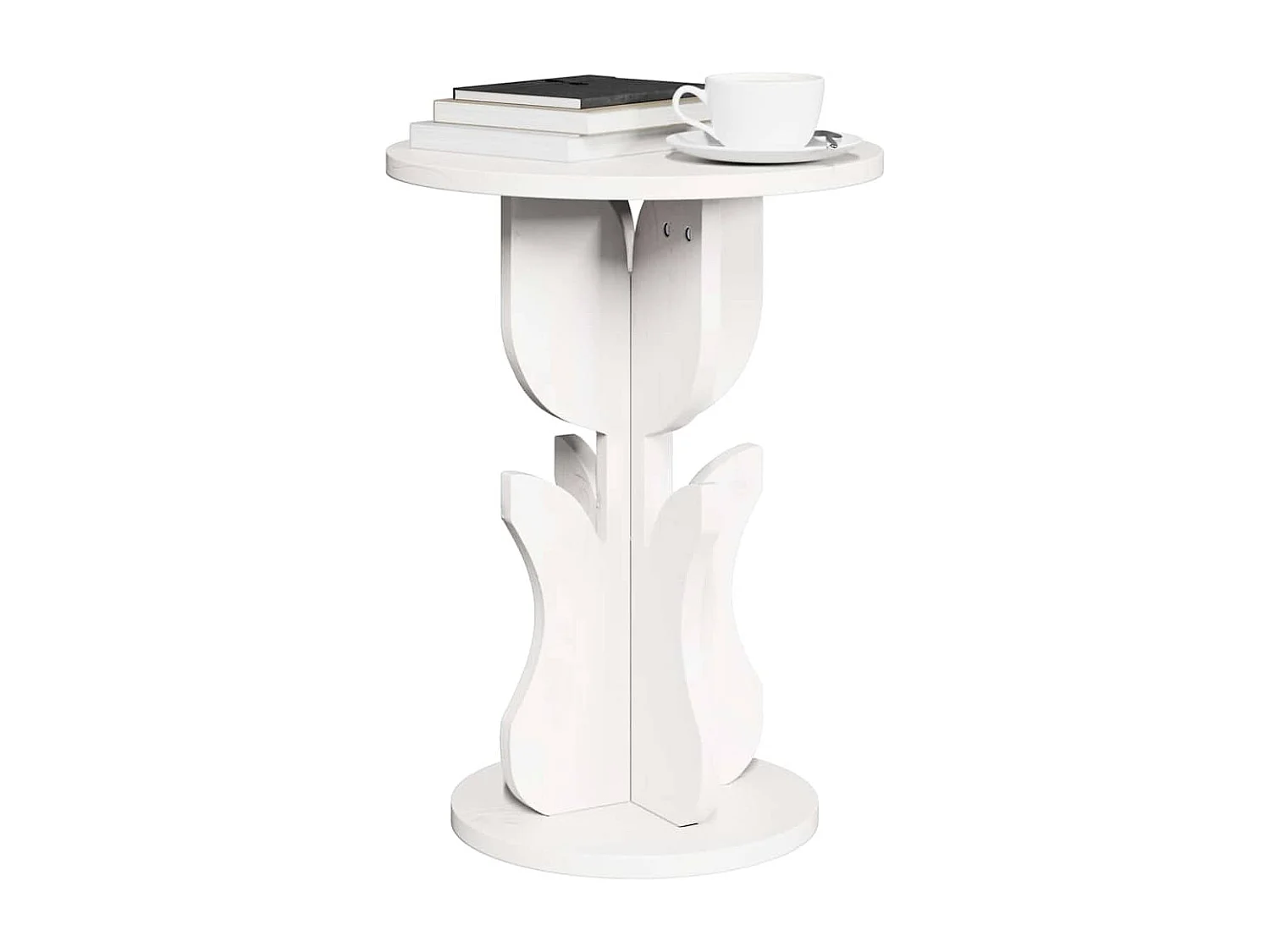 Mesa Lateral Branco 39.5 x 39.5 x 53.5 cm