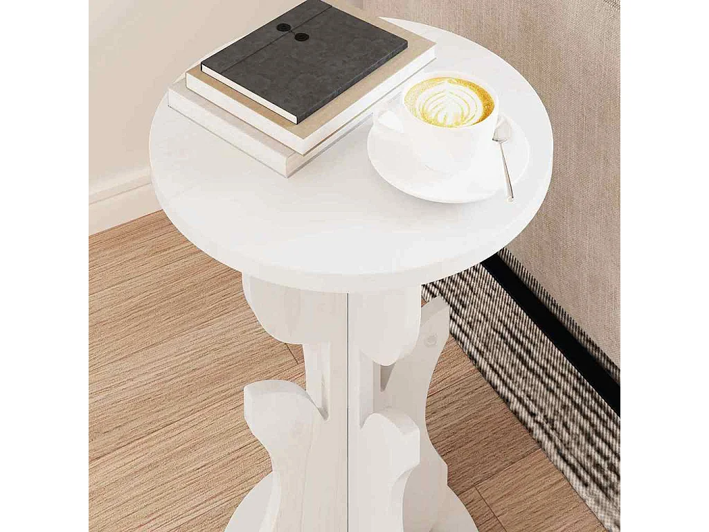 Mesa Lateral Branco 39.5 x 39.5 x 53.5 cm