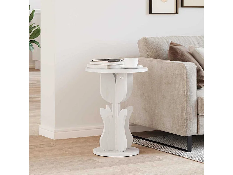 Mesa Lateral Branco 39.5 x 39.5 x 53.5 cm