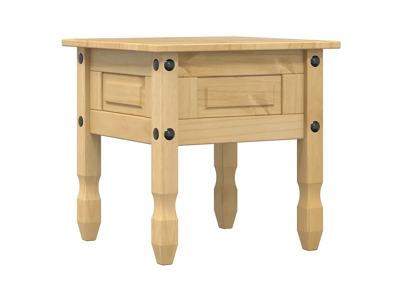 Table d'appoint Corona 50x50x50 cm bois de pin massif