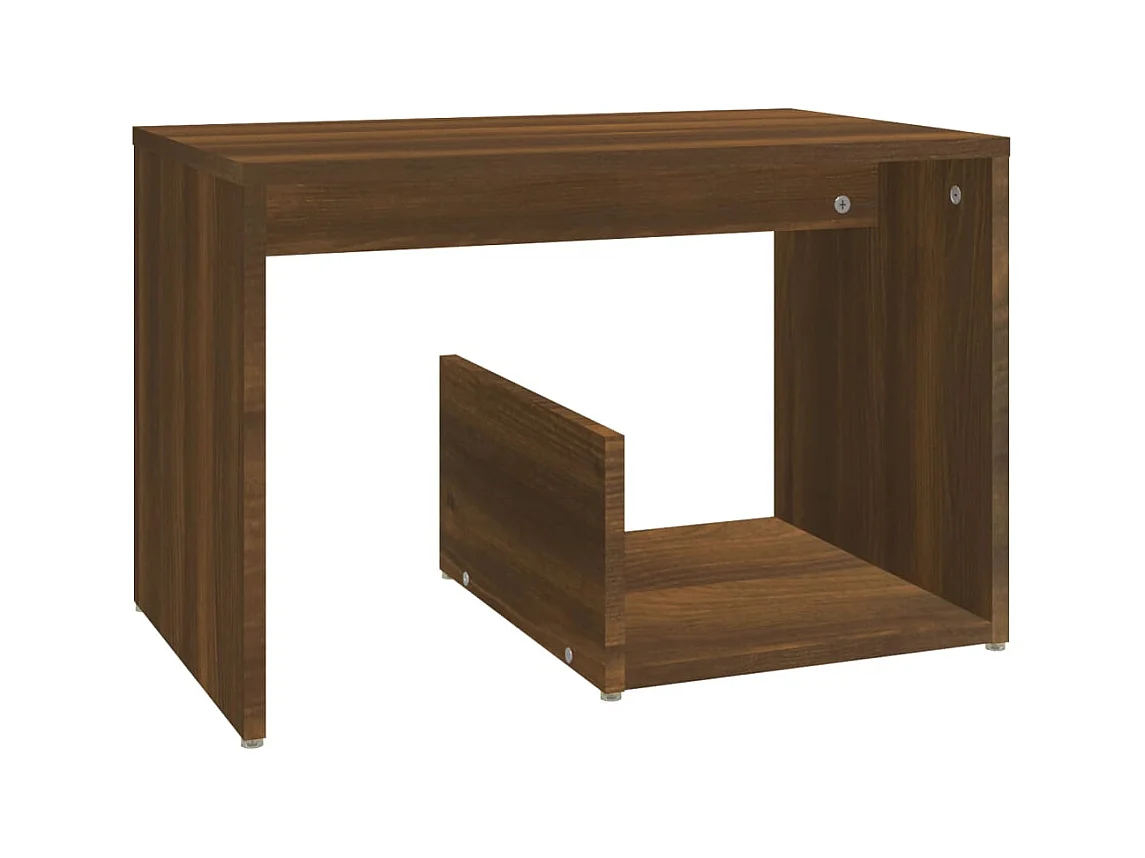 Mesa de apoio 59x36x38 cm derivados madeira carvalho castanho