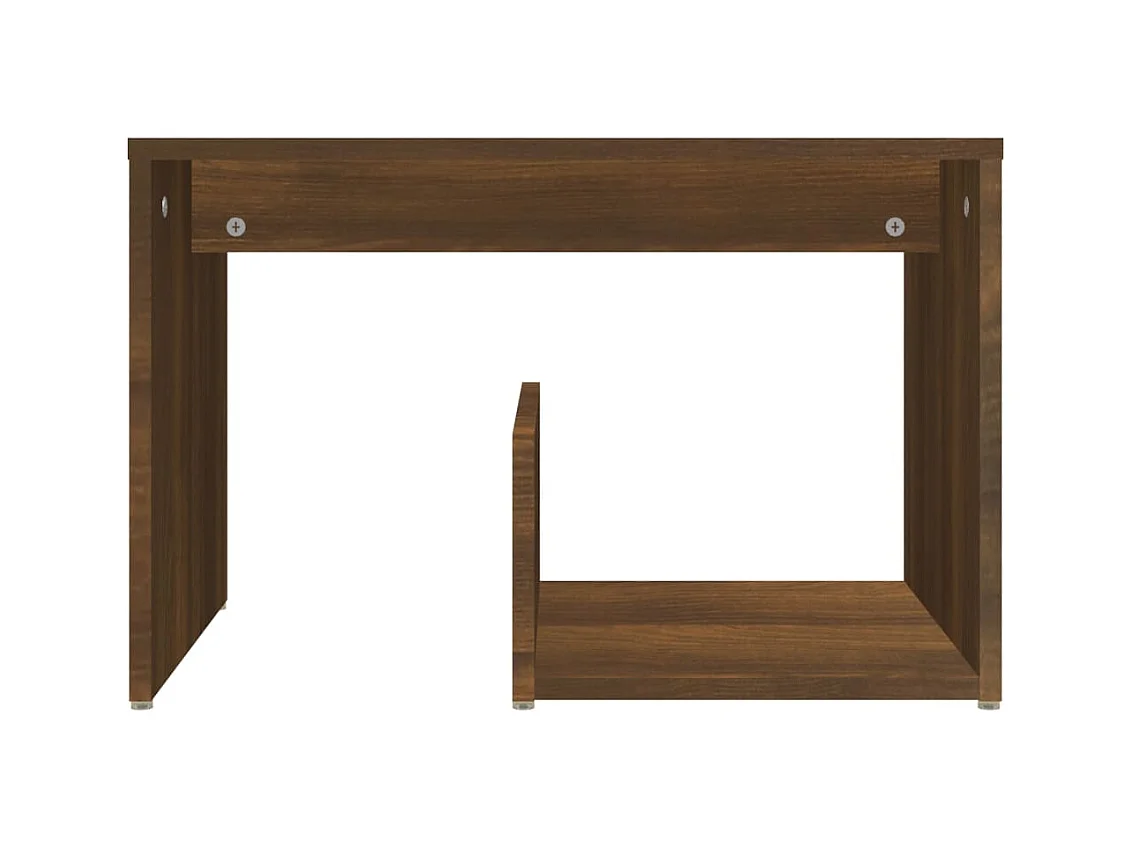 Mesa de apoio 59x36x38 cm derivados madeira carvalho castanho