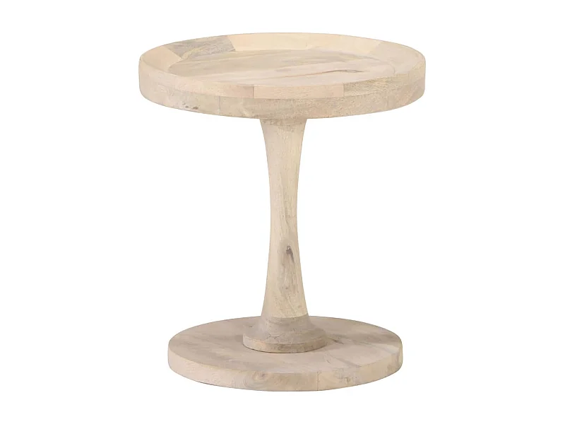 Bijzettafel Ø40x45 cm massief mangohout