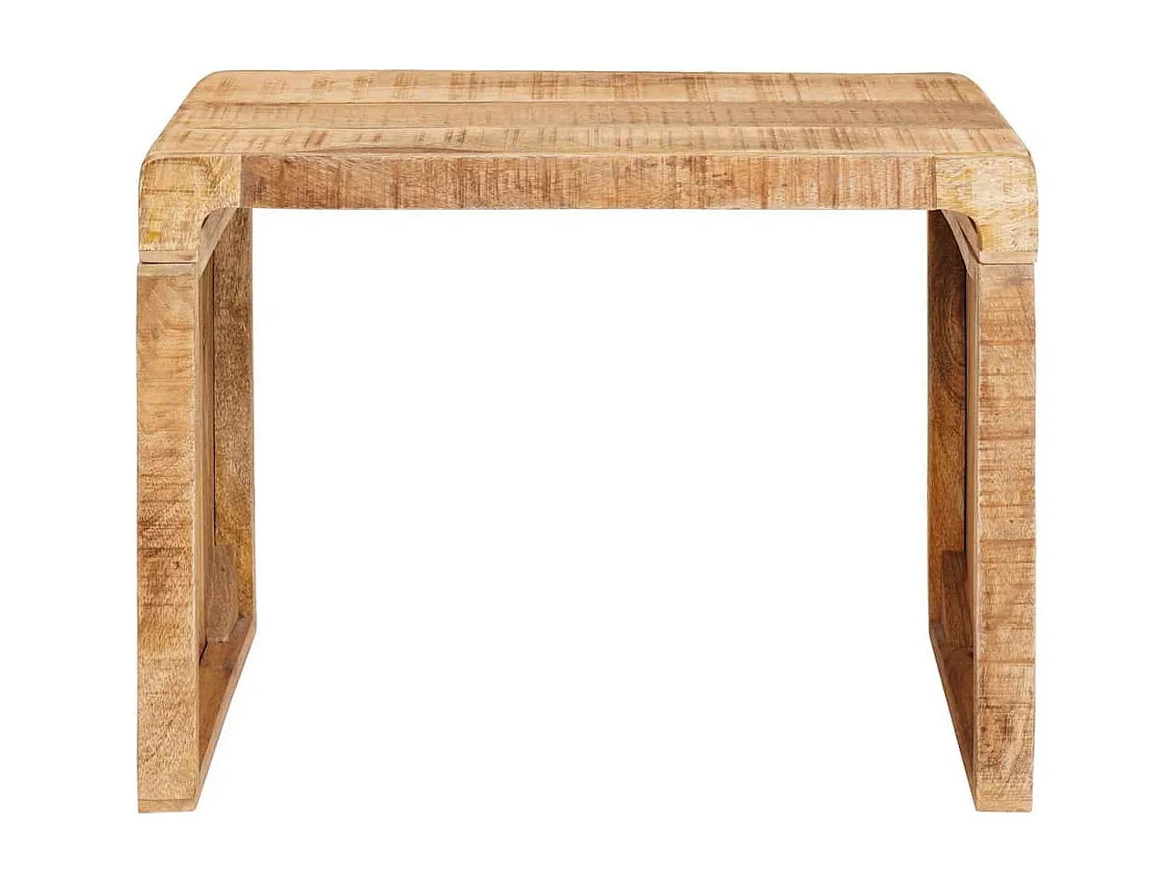 Table d'appoint Marron 60 x 35 x 45 cm bois de manguier massif