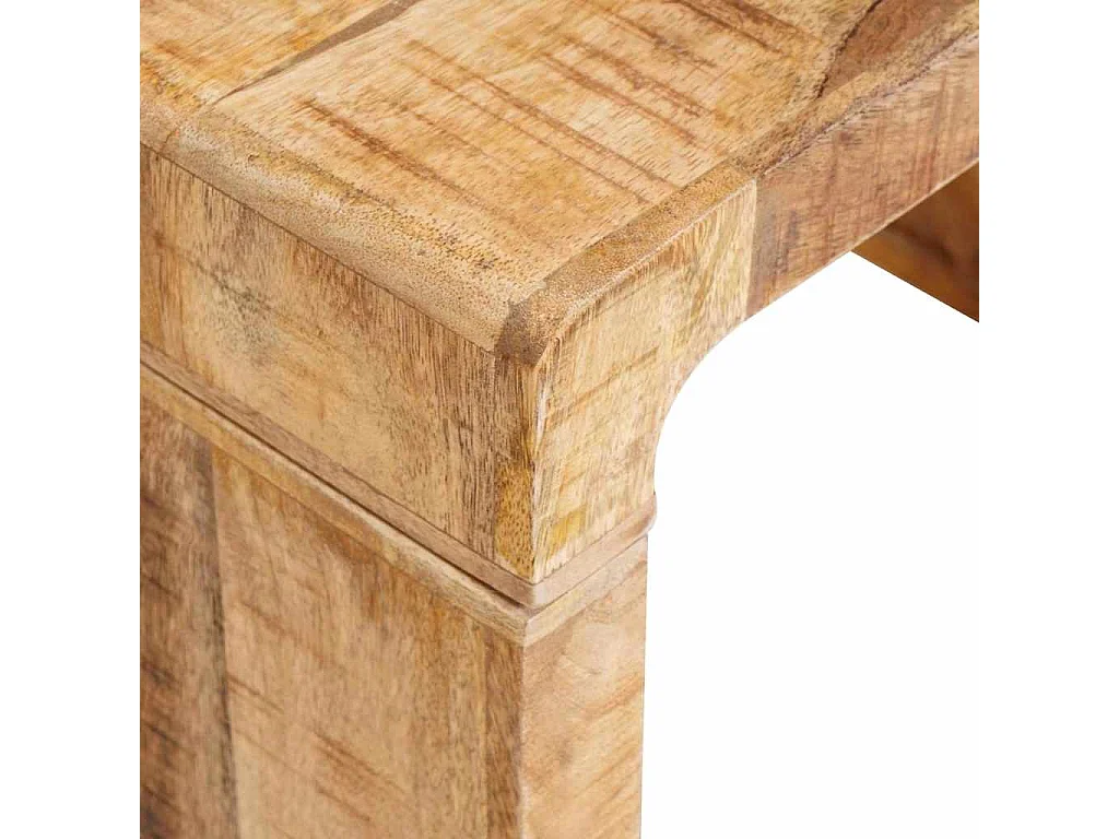 Table d'appoint Marron 60 x 35 x 45 cm bois de manguier massif
