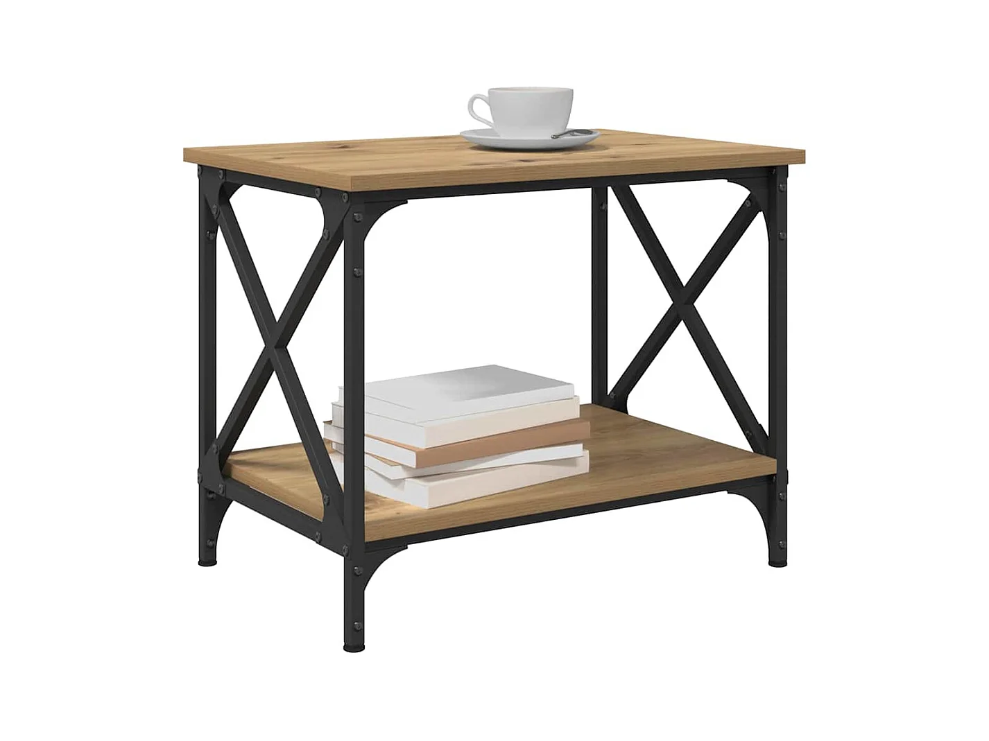 Mesa Lateral carvalho artisiano