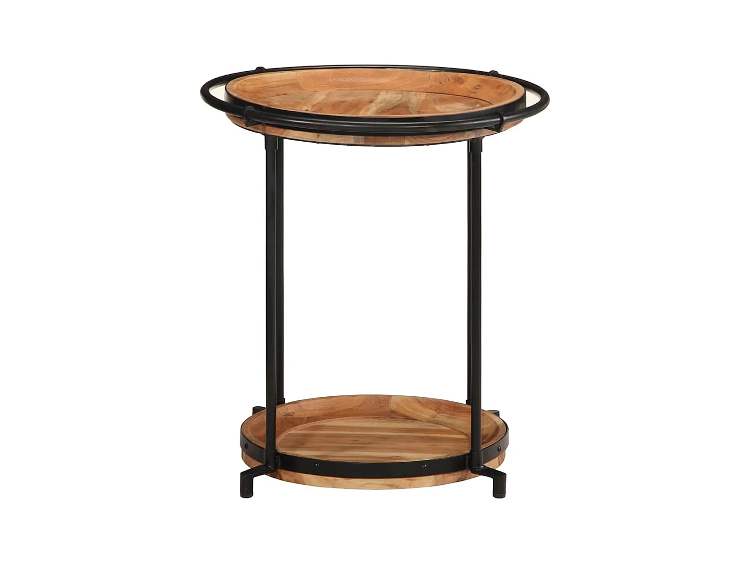 Table d'appoint Ø55x60 cm bois massif d'acacia