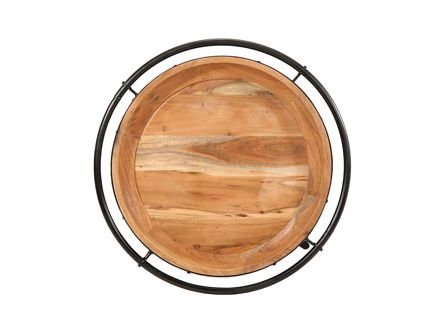 Table d'appoint Ø55x60 cm bois massif d'acacia