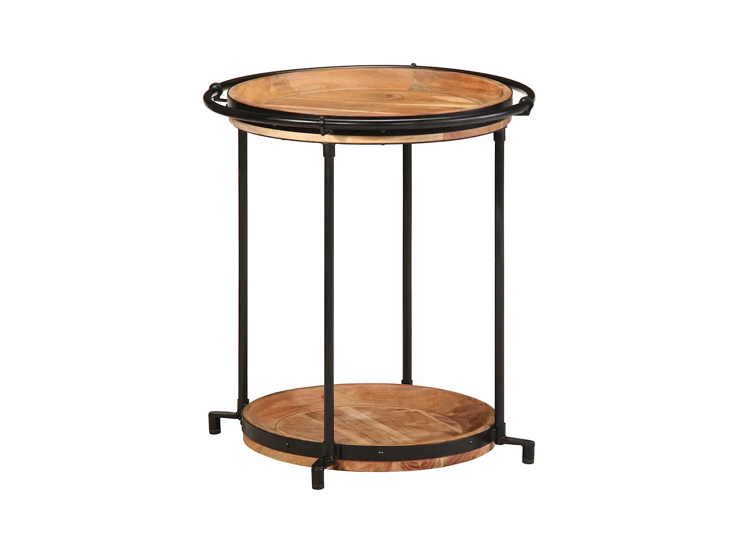 Table d'appoint Ø55x60 cm bois massif d'acacia