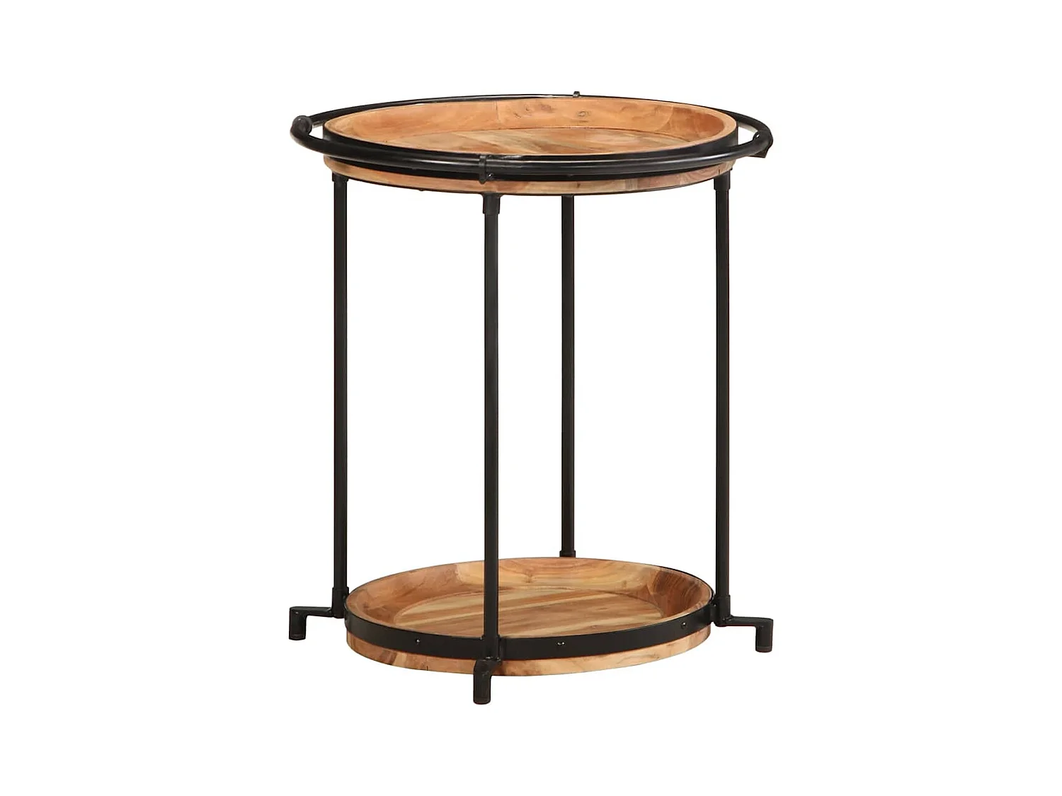 Table d'appoint Ø55x60 cm bois massif d'acacia