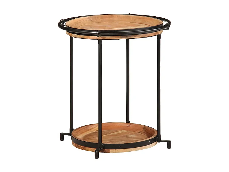 Table d'appoint Ø55x60 cm bois massif d'acacia