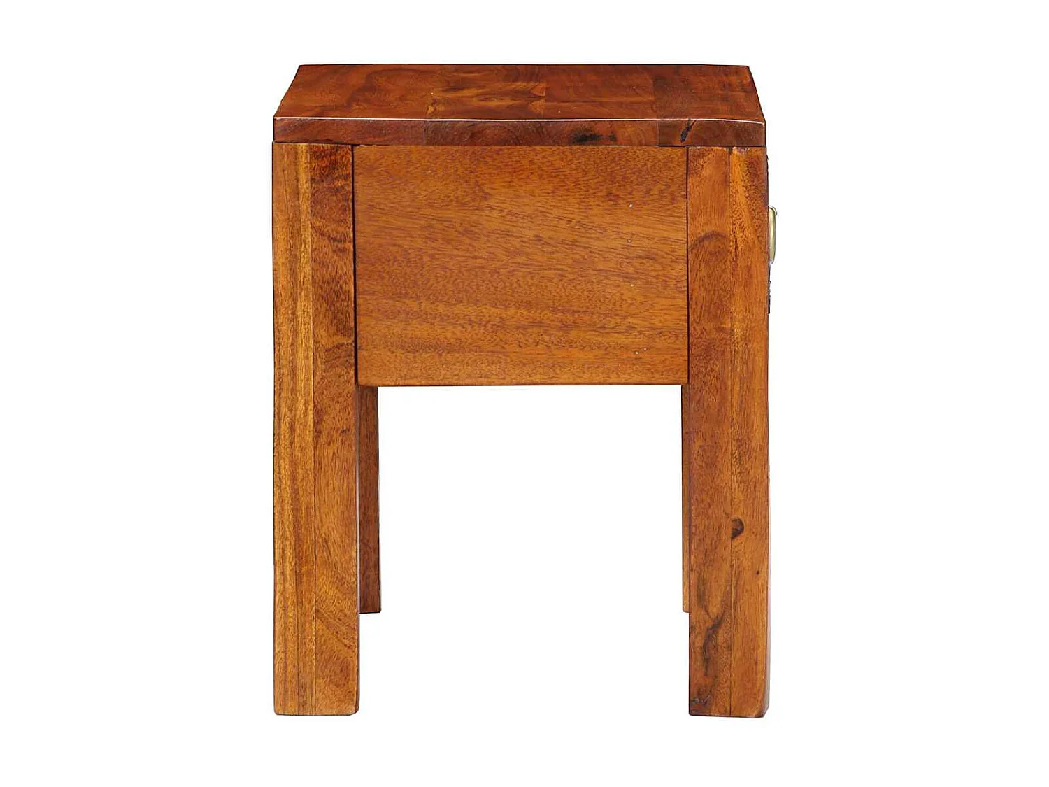 Mesa lateral Marrón 40 x 30 x 36 cm Madera maciza de Acacia