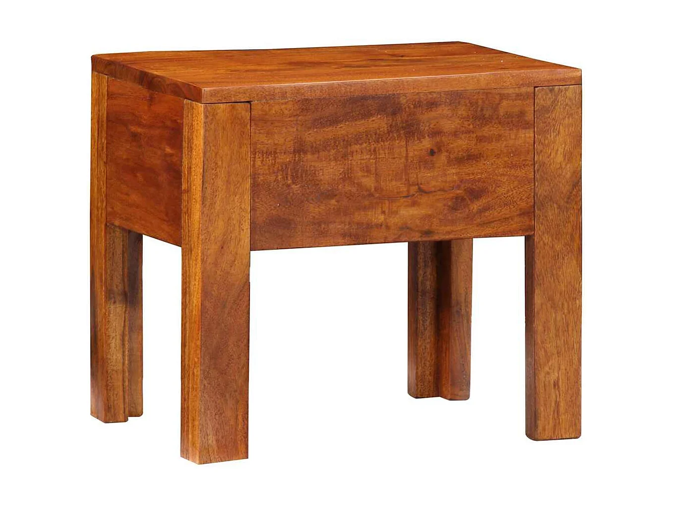 Mesa lateral Marrón 40 x 30 x 36 cm Madera maciza de Acacia