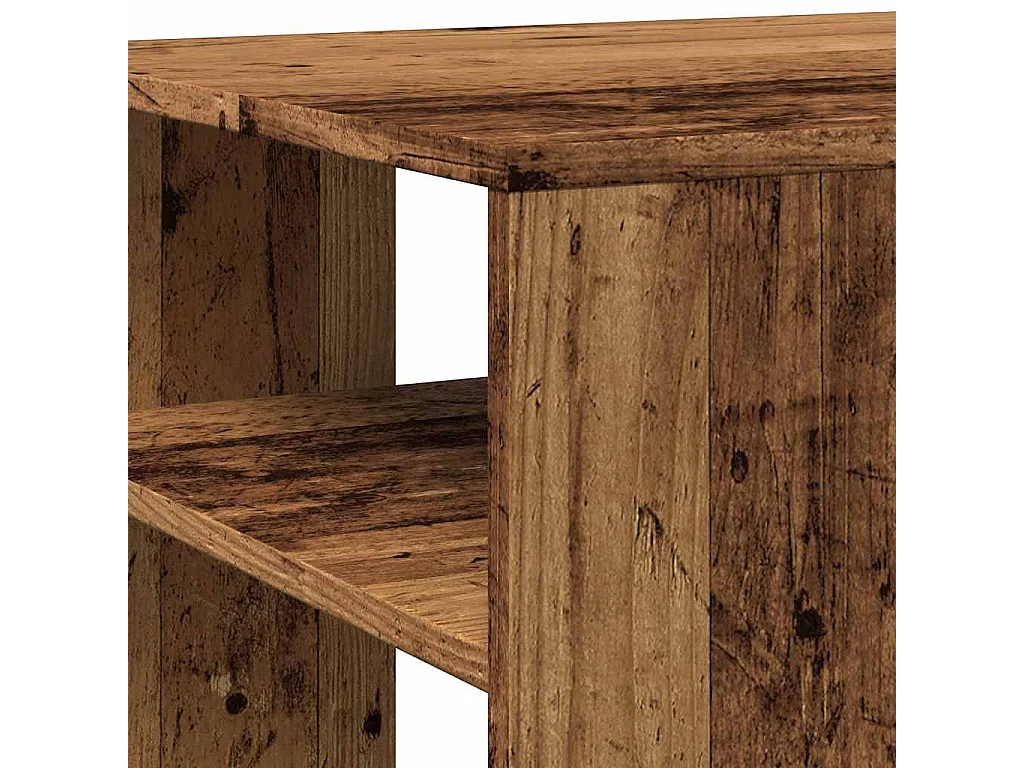 Salontafel 100x50x40 cm bewerkt hout oud houtkleurig
