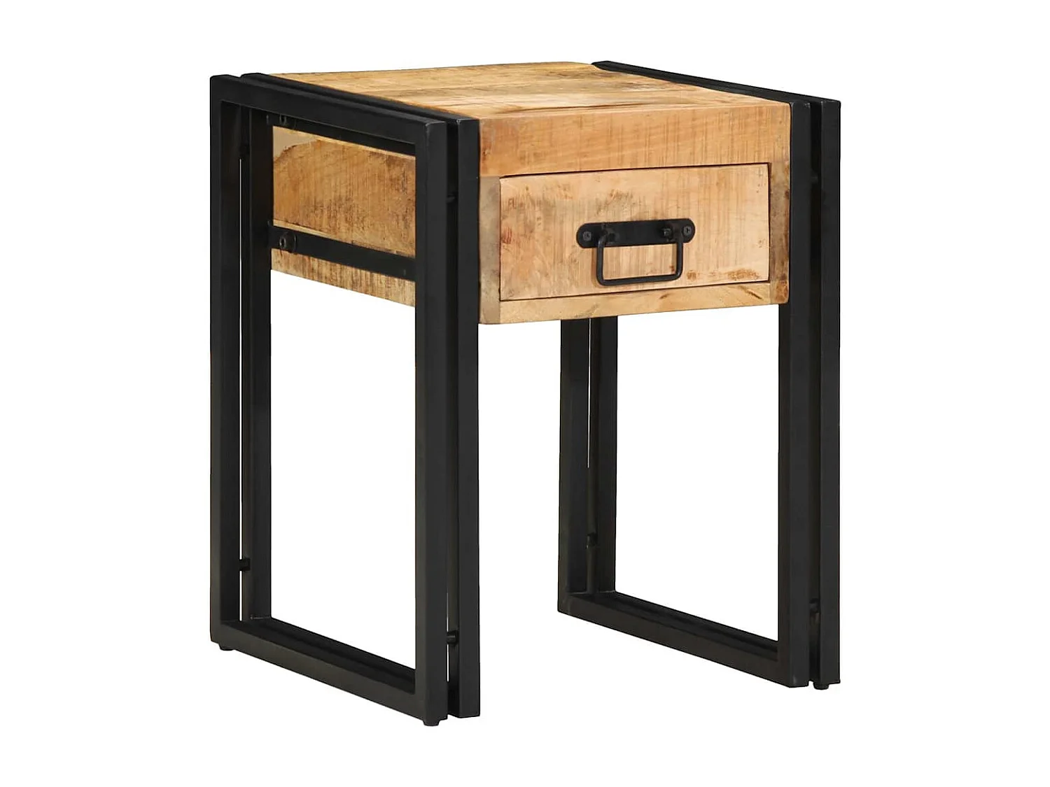 Mesa auxiliar 40 x 40 x 50 cm Madera de mango sólido y metal