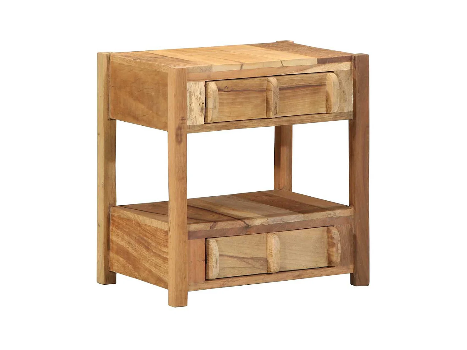 Table d'appoint avec tiroir Marron 43 x 32 x 46 cm