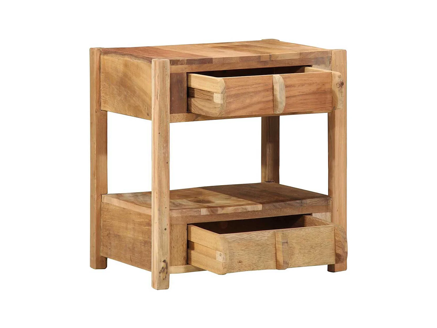 Table d'appoint avec tiroir Marron 43 x 32 x 46 cm