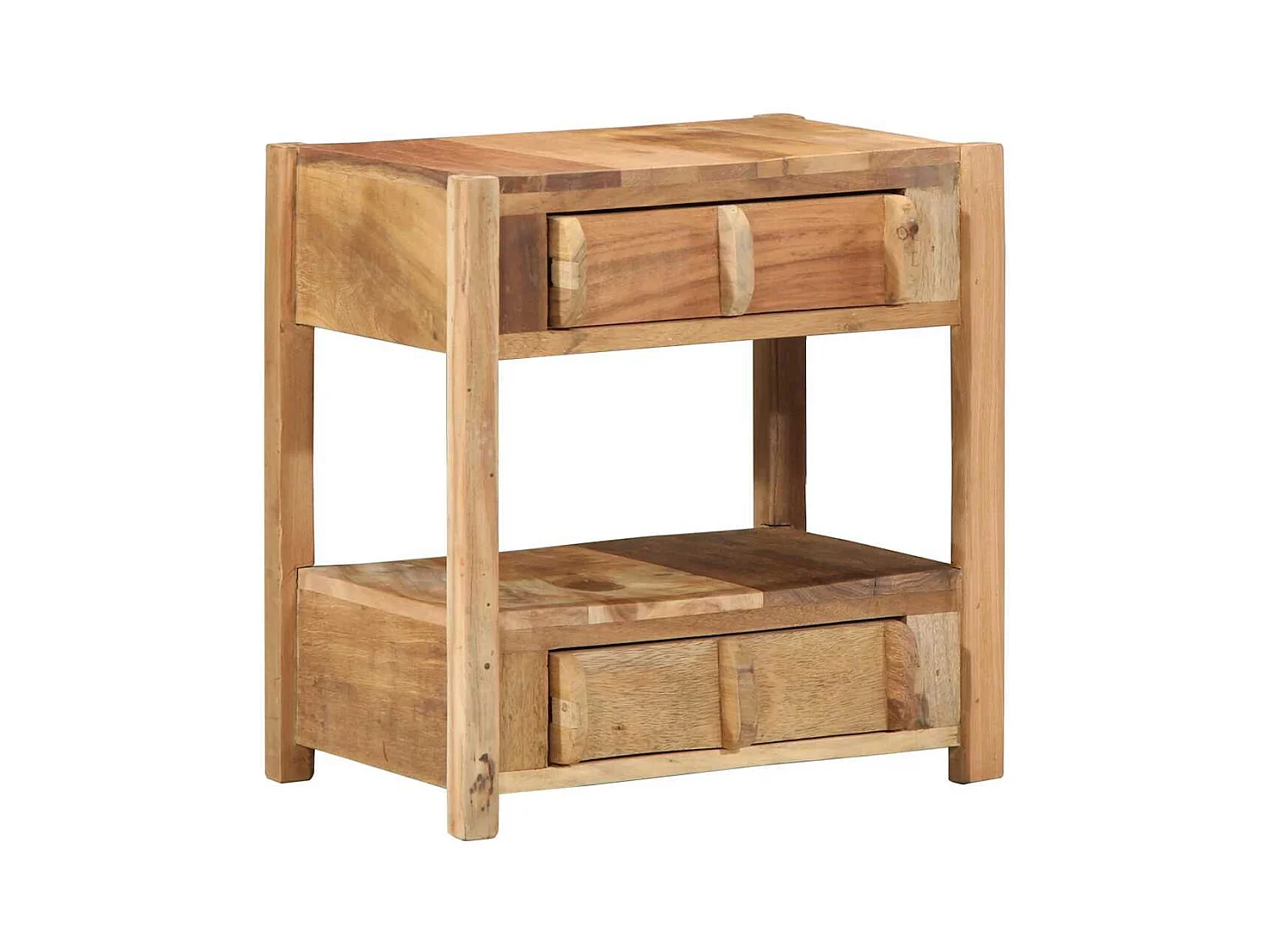 Table d'appoint avec tiroir Marron 43 x 32 x 46 cm