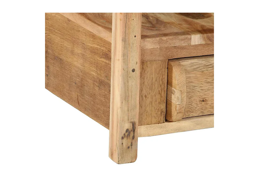 Table d'appoint avec tiroir Marron 43 x 32 x 46 cm