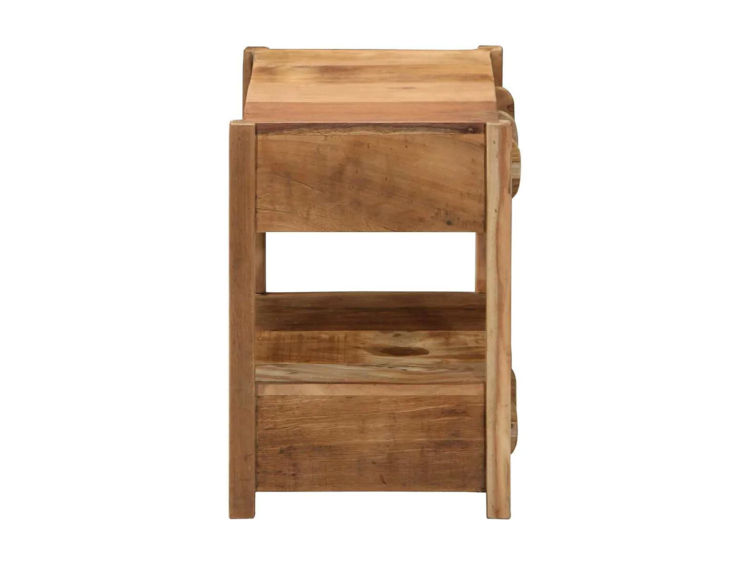 Mesa lateral Marrón 43 x 32 x 46 cm Madera maciza recuperada