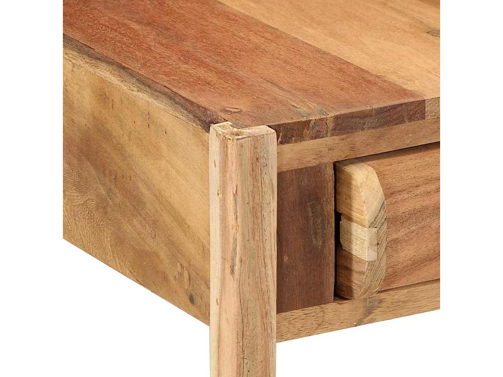 Mesa lateral Marrón 43 x 32 x 46 cm Madera maciza recuperada
