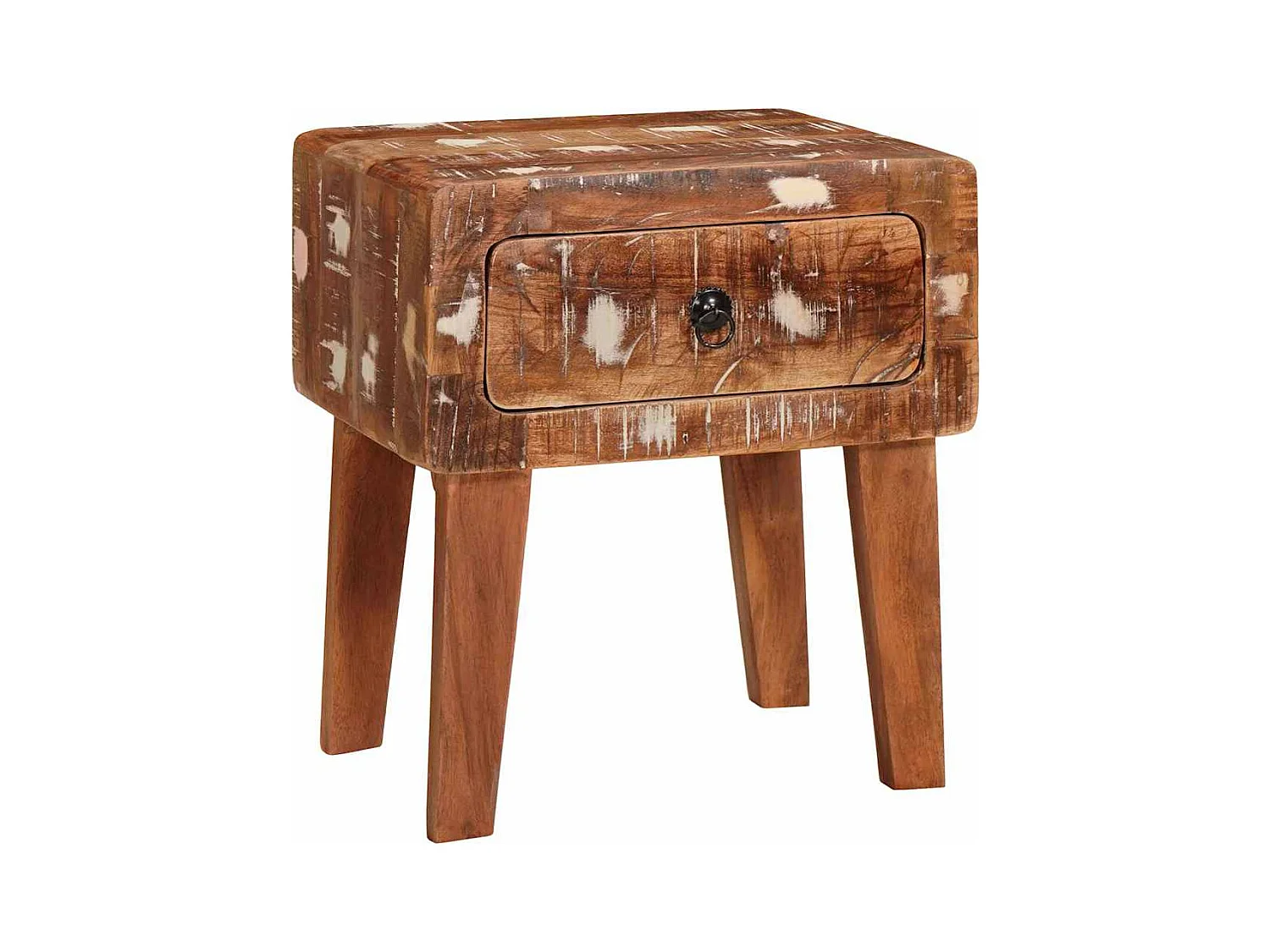 Tables d'appoint Multicolore bois de récupération massif