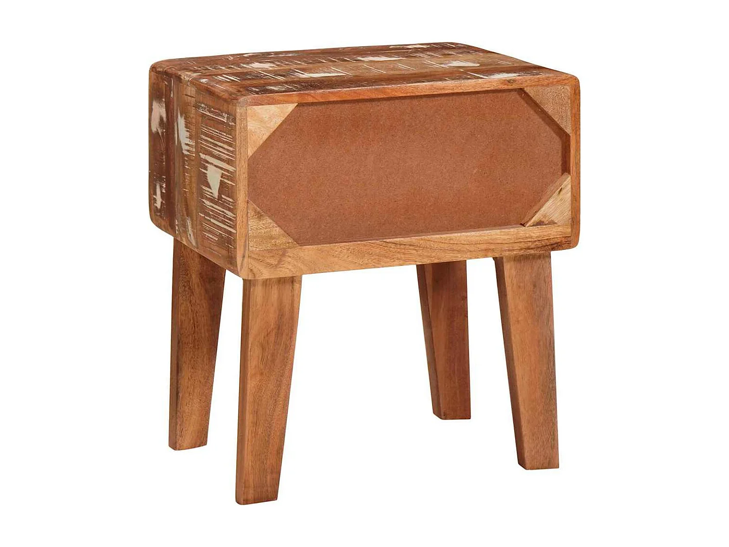 Mesas auxiliares con cajón Multicolor madera maciza reciclada