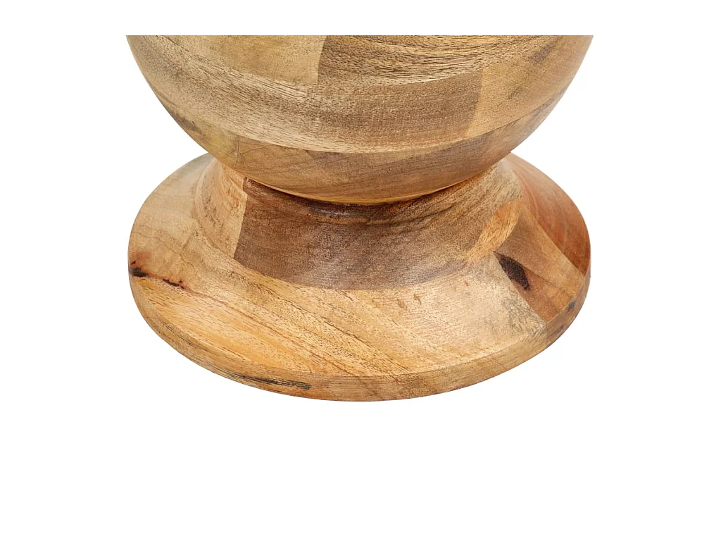 Table d'appoint ronde 43x43x66 cm Bois de manguier massif