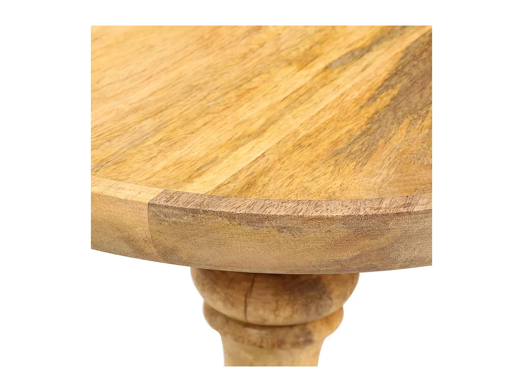 Table d'appoint ronde 43x43x66 cm Bois de manguier massif