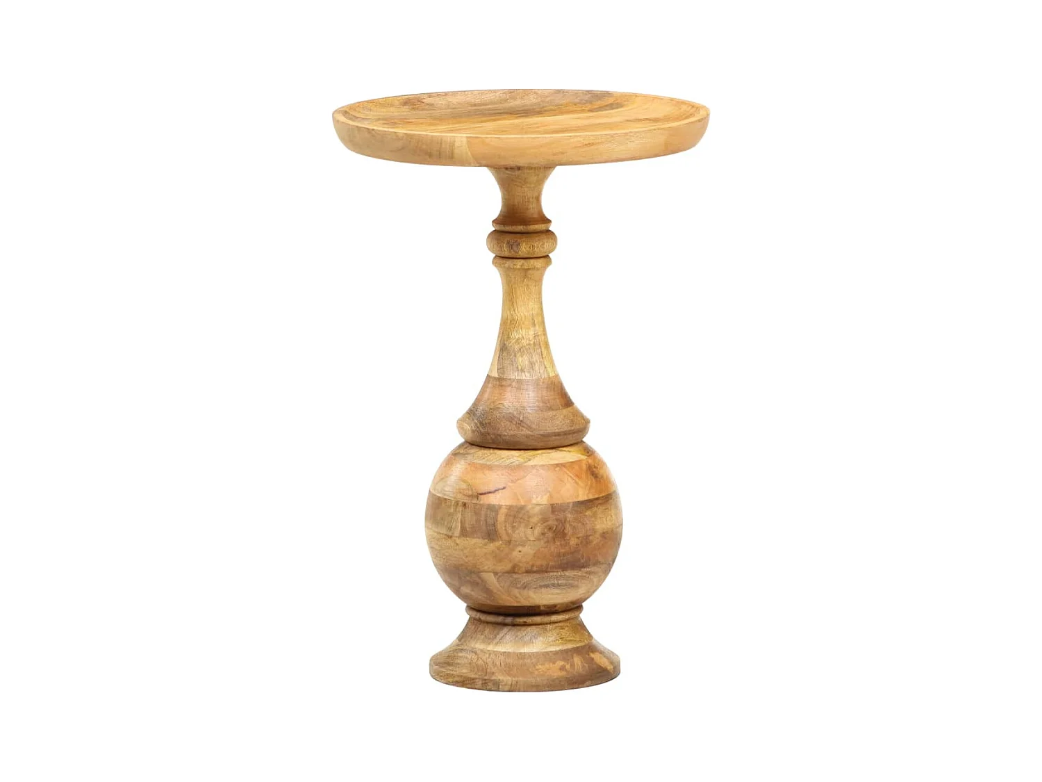 Table d'appoint ronde 43x43x66 cm Bois de manguier massif