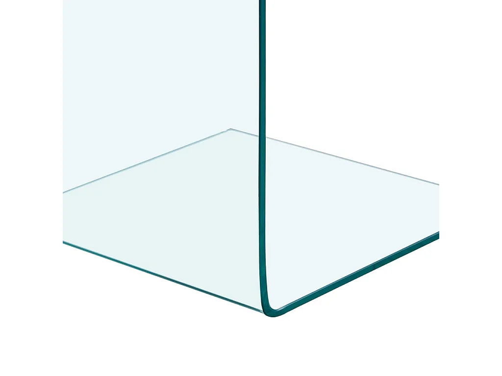 Bijzettafel 40x40x60 cm gehard glas