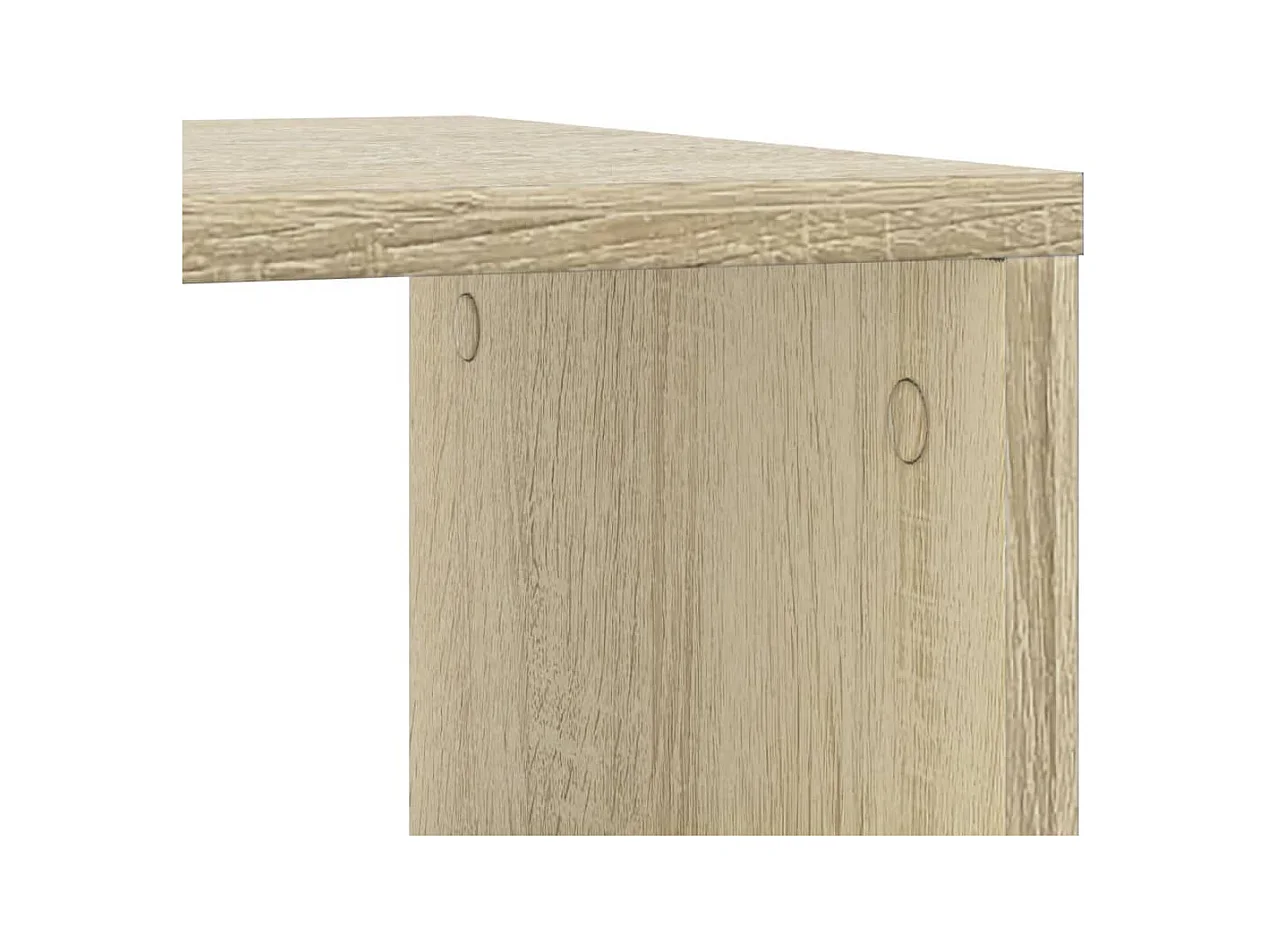 Table d'appoint avec roues chêne sonoma bois d'ingénierie
