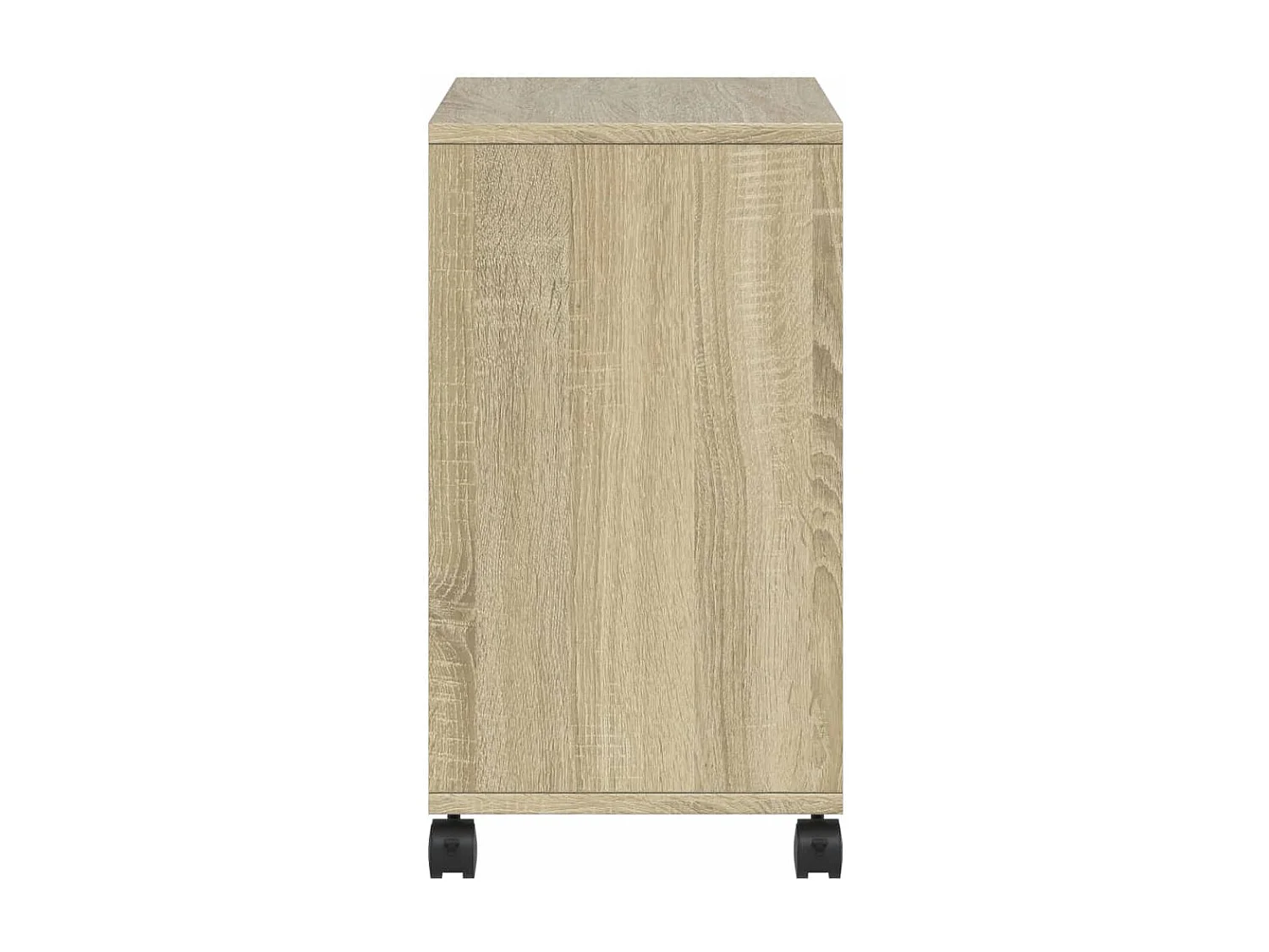 Table d'appoint avec roues chêne sonoma bois d'ingénierie