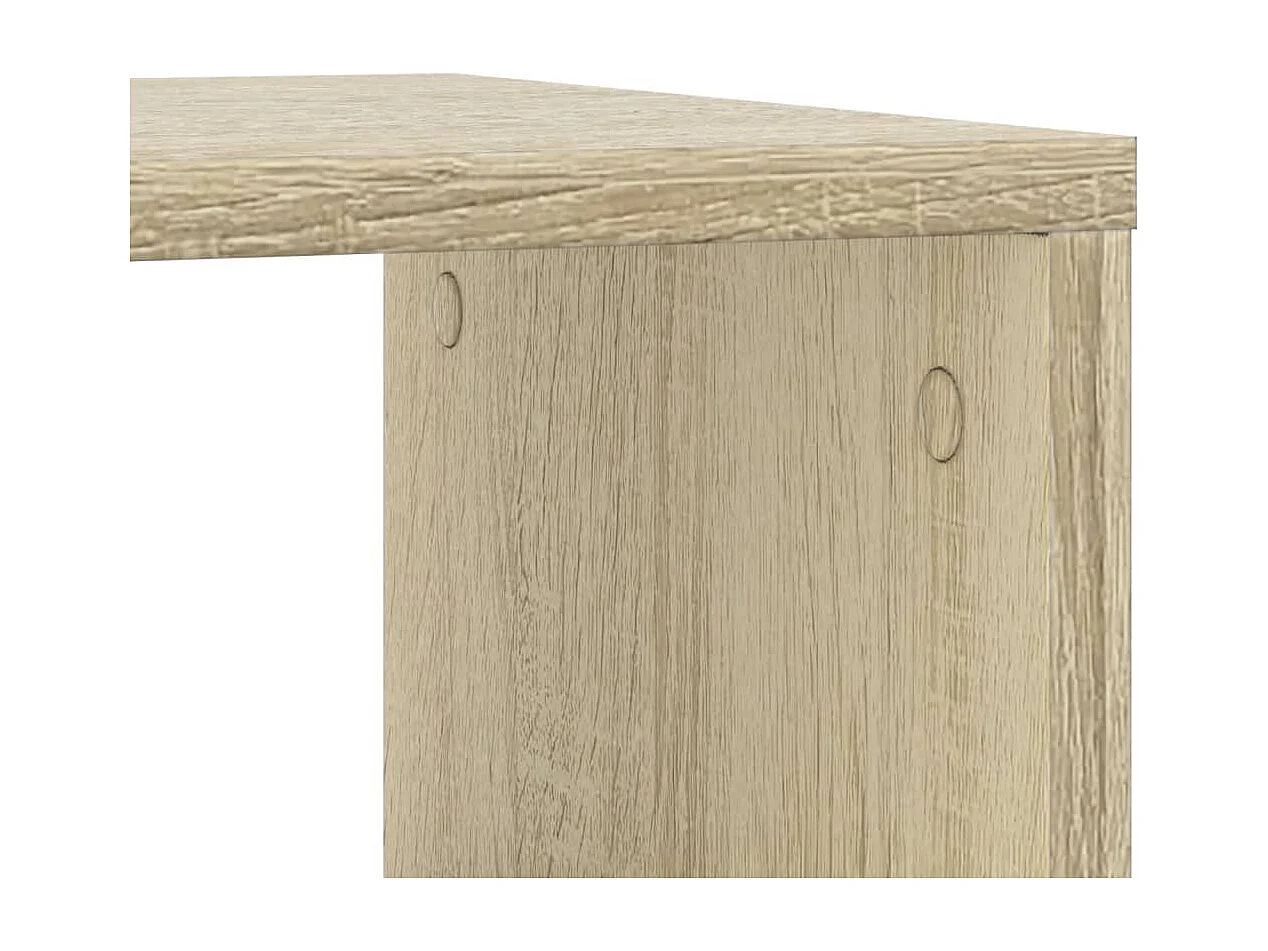 Table d'appoint avec roues chêne sonoma bois d'ingénierie