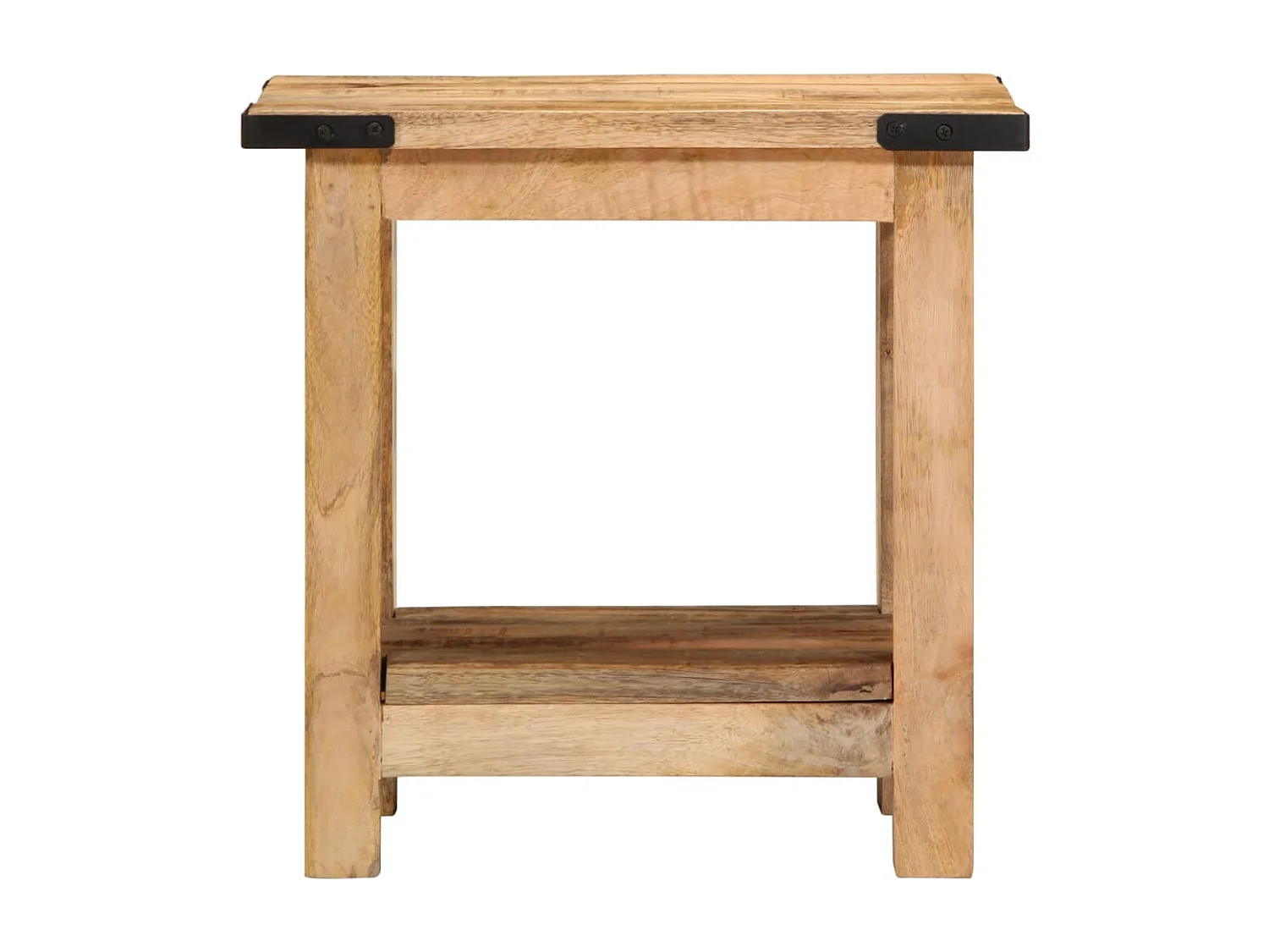 Table d'appoint 40x30x40 cm bois massif de manguier brut