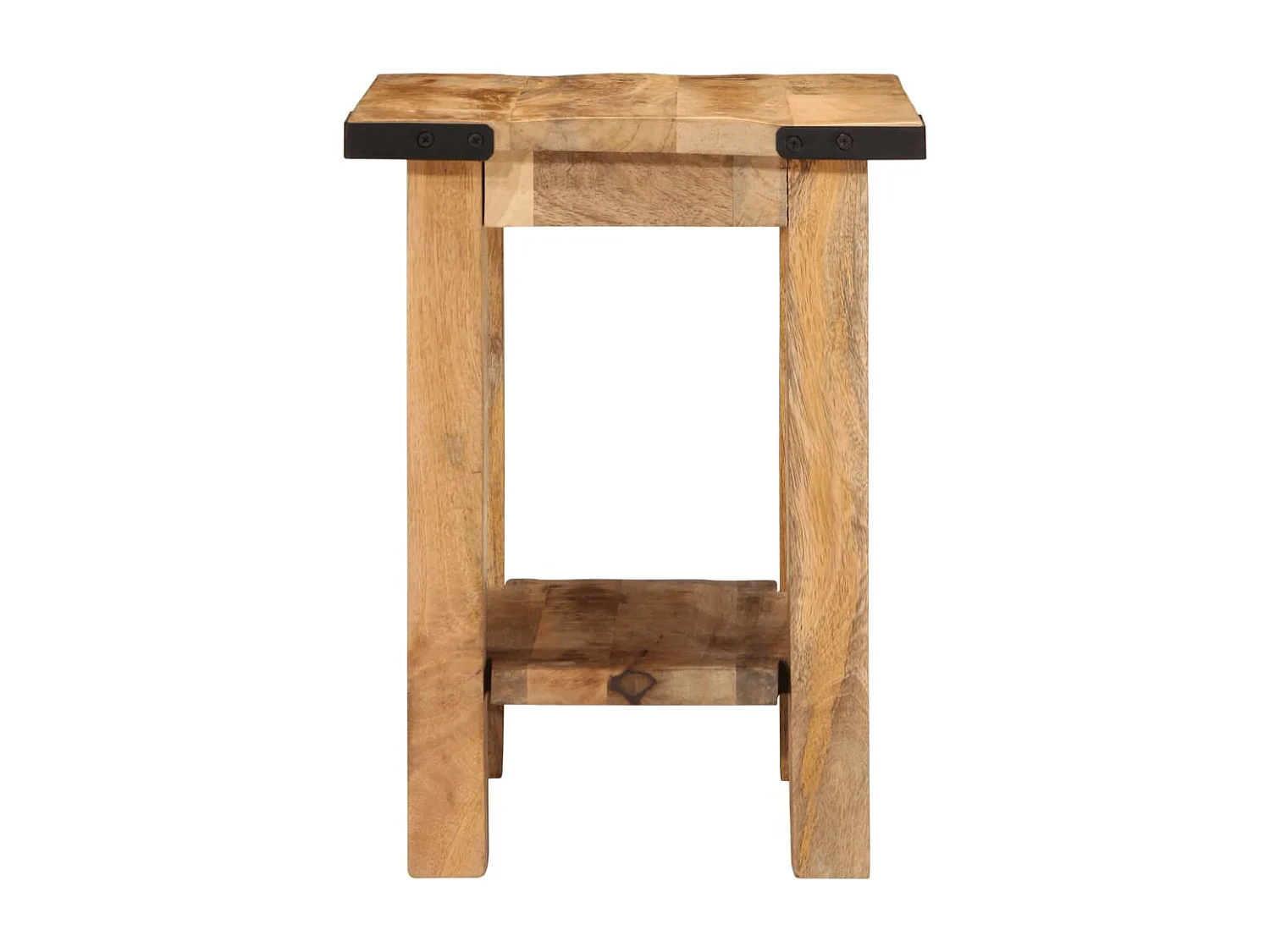 Table d'appoint 40x30x40 cm bois massif de manguier brut