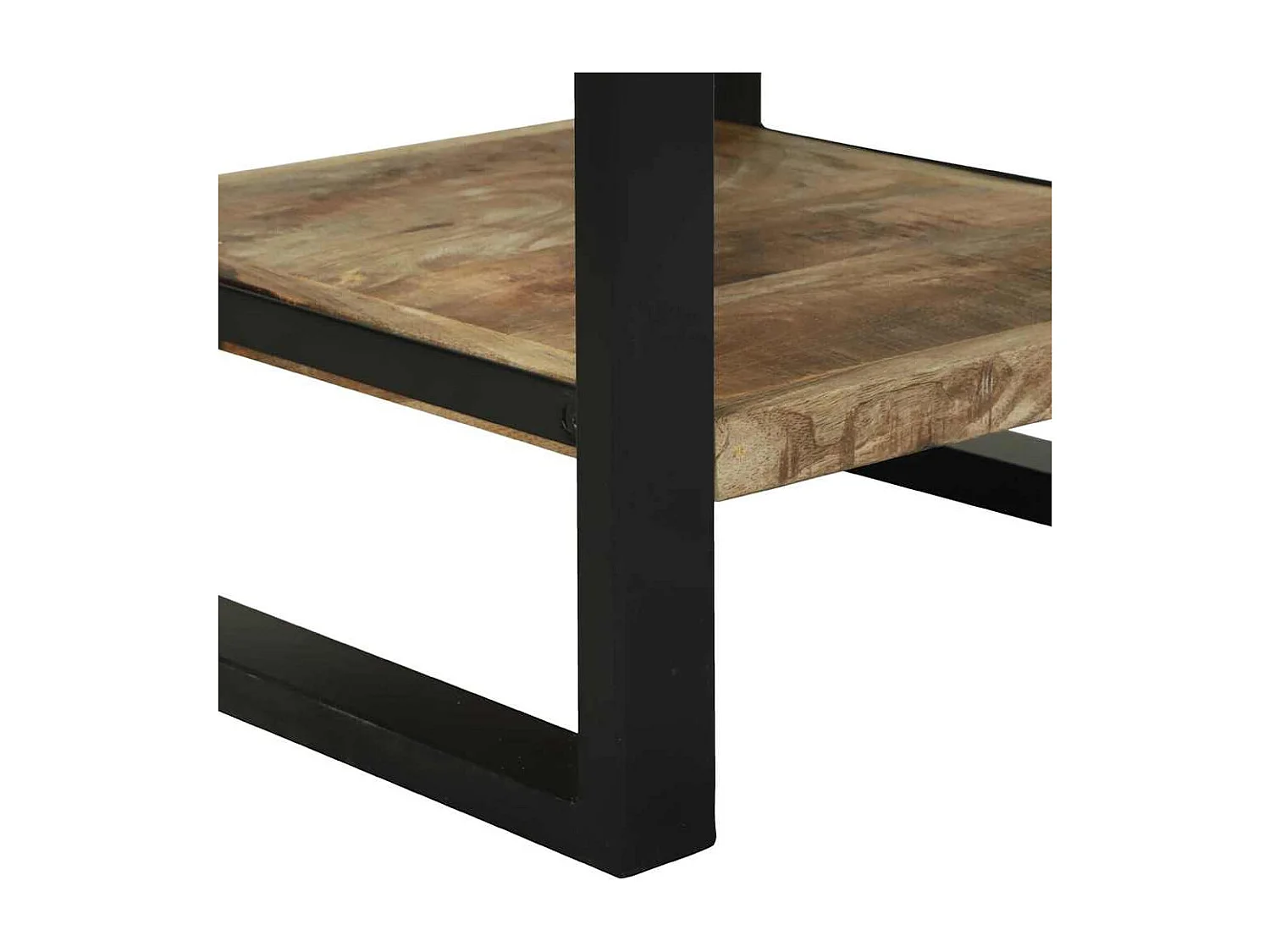 Table d'appoint avec tiroir Marron Bois de manguier brut massif