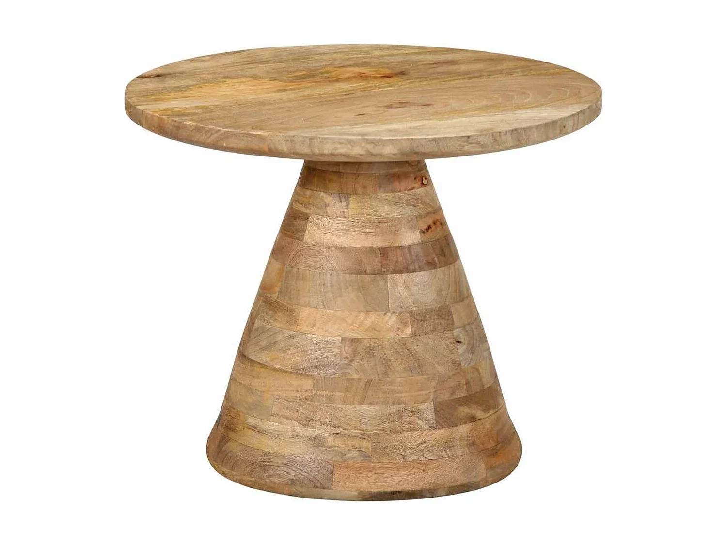 Mesa de apoio Ø50x40 cm madeira de mangueira maciça