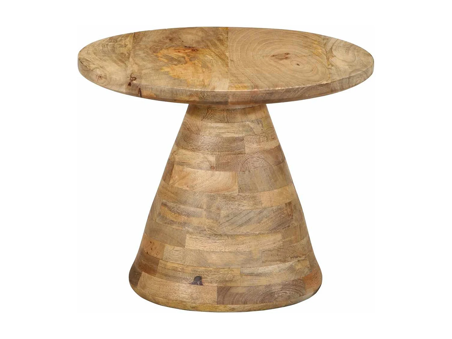 Mesa de apoio Ø50x40 cm madeira de mangueira maciça