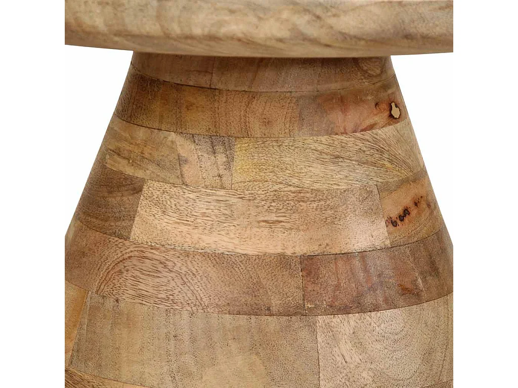 Mesa de apoio Ø50x40 cm madeira de mangueira maciça