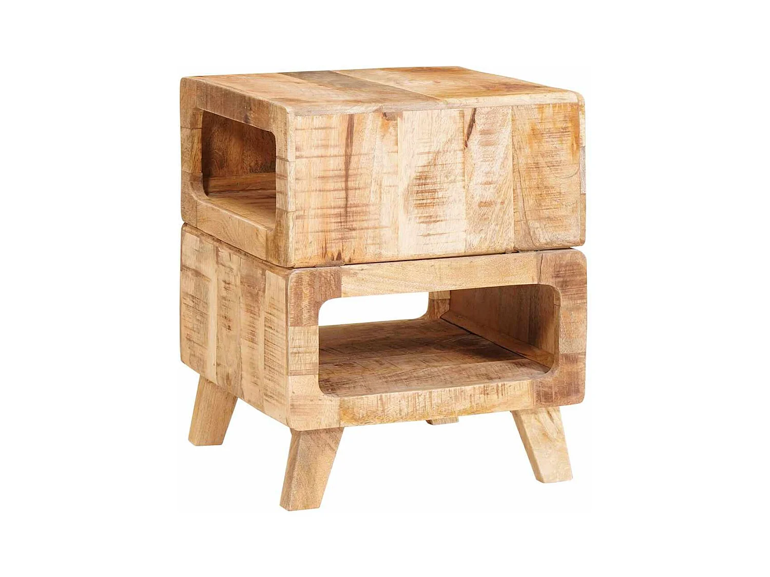 Tables d'appoint Marron 40 x 40 x 49 cm bois de manguier massif