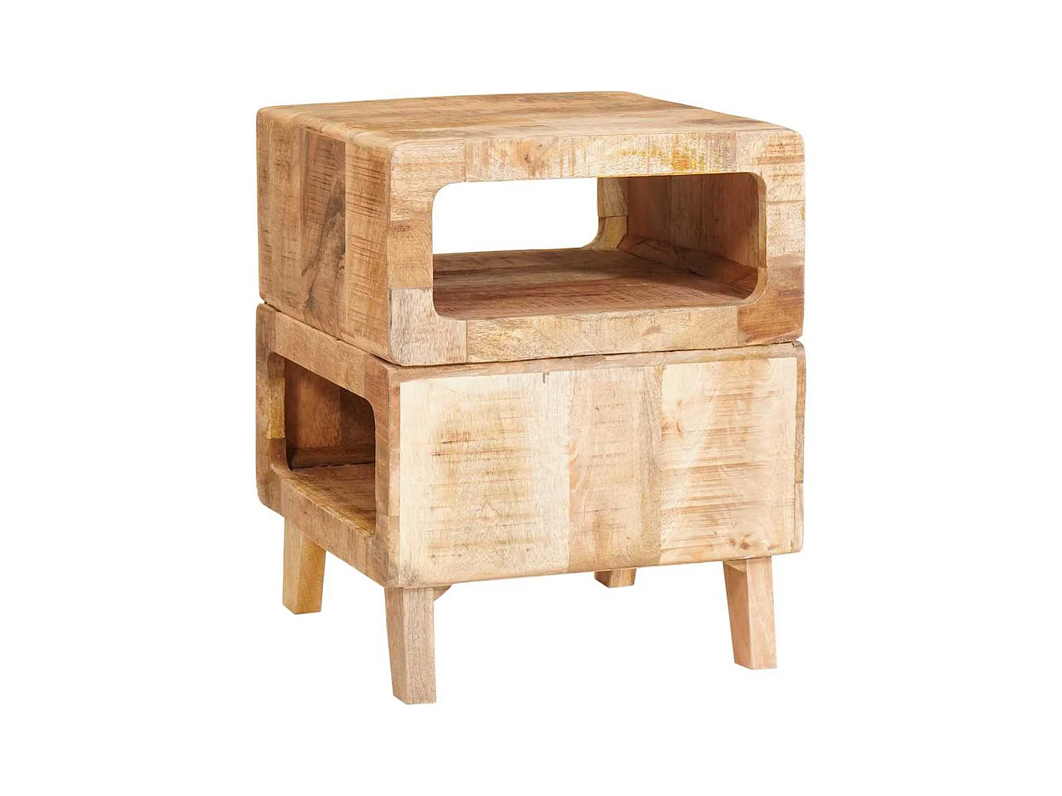 Tables d'appoint Marron 40 x 40 x 49 cm bois de manguier massif