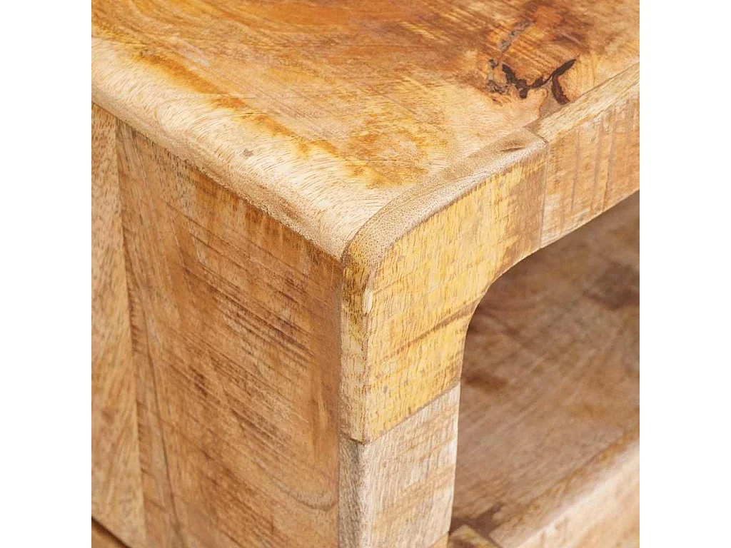 Tables d'appoint Marron 40 x 40 x 49 cm bois de manguier massif