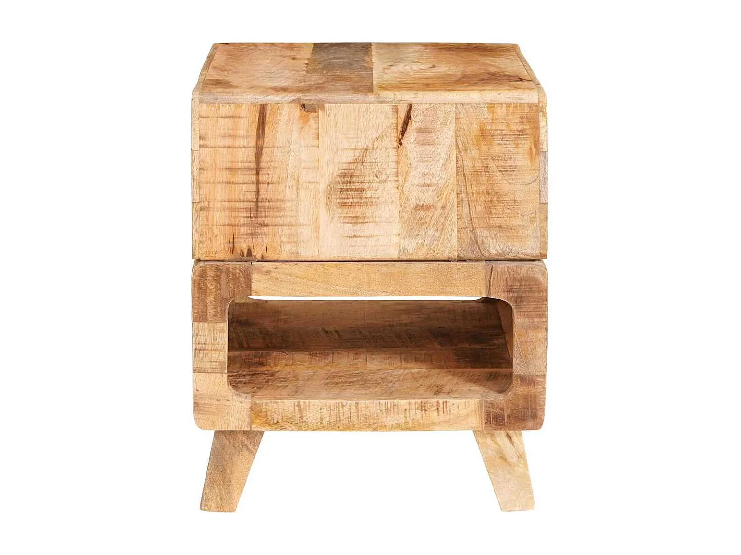 Mesas auxiliares Marrón 40 x 40 x 49 cm madera maciza de mango