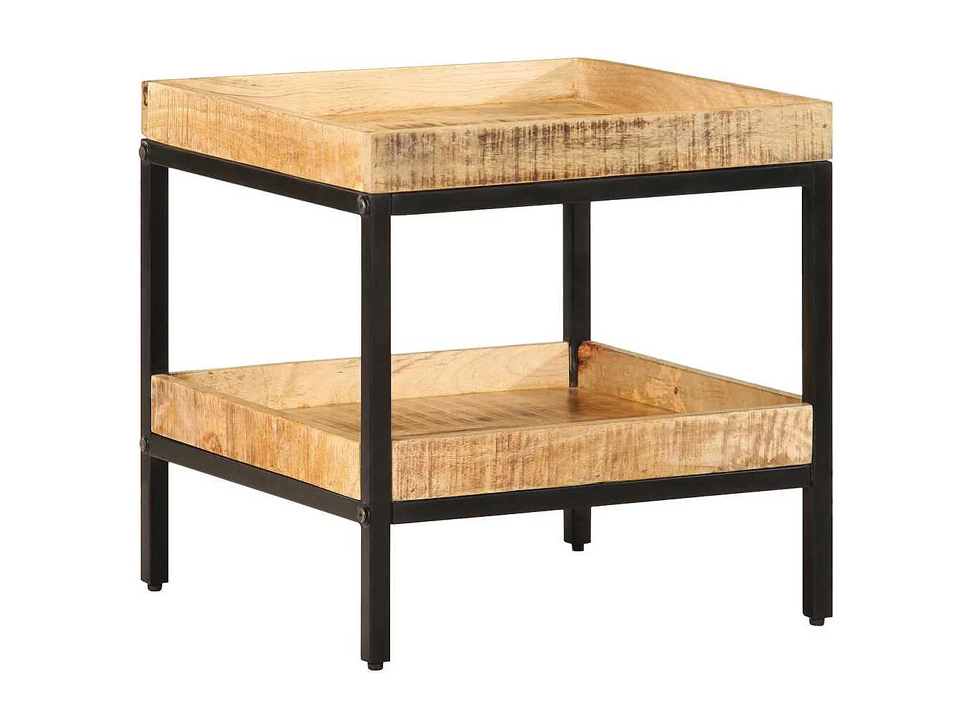 Table d'appoint Marron 45 x 45 x 45 cm bois de manguier massif