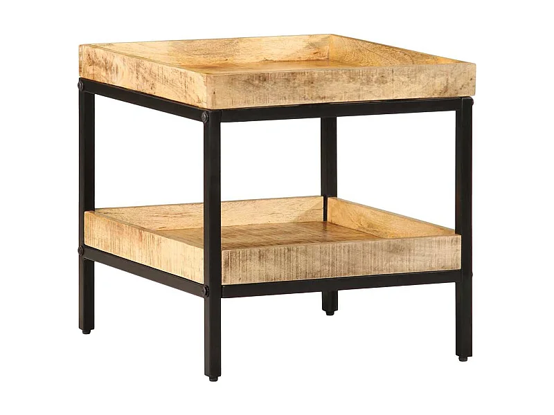 Table d'appoint Marron 45 x 45 x 45 cm bois de manguier massif