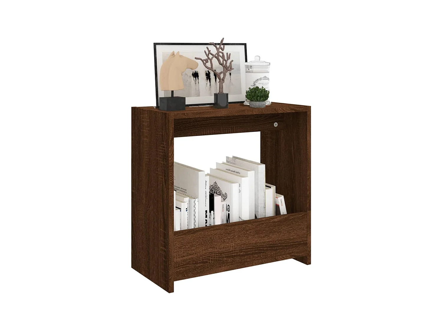 Table d'appoint Chêne marron 50x26x50 cm Bois d'ingénierie